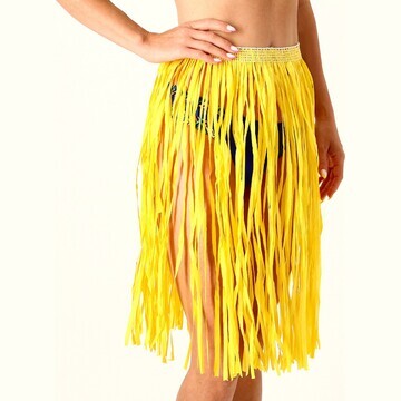 Гавайская юбка, 60 см, цвет желтый