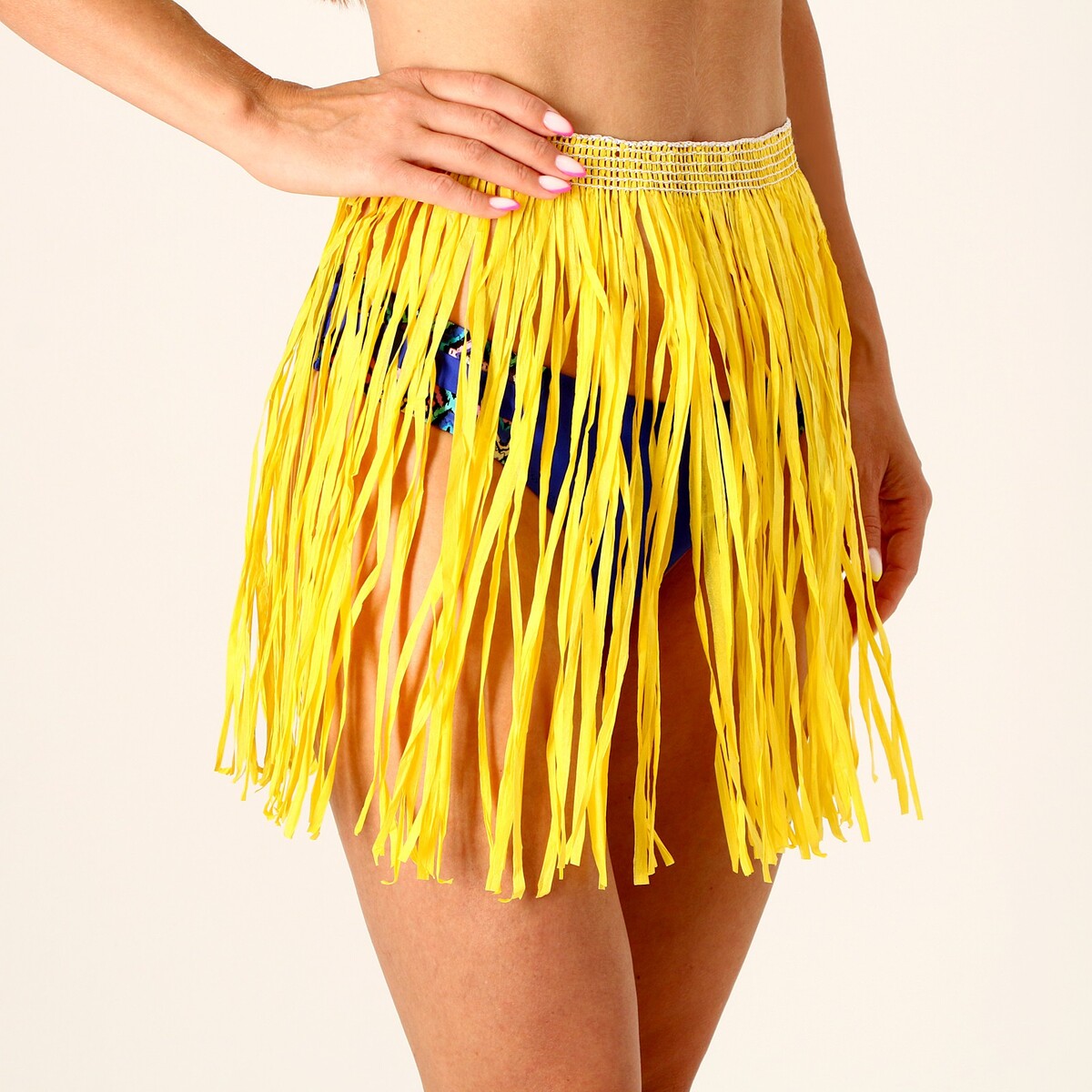 Гавайская юбка, 40 см, цвет желтый гавайская юбка 40 см голубой