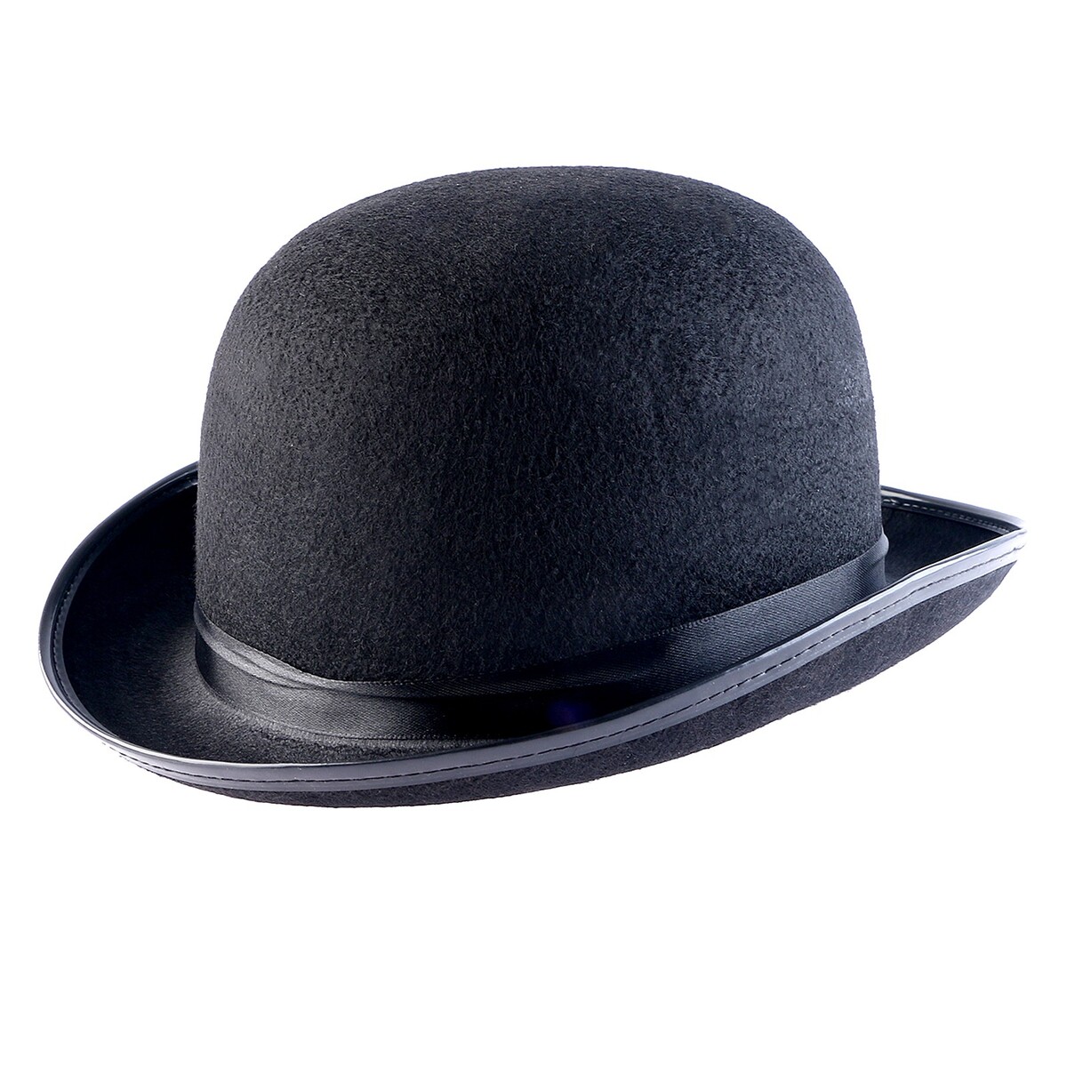 Шляпа котелок, фетр, черный, р. 56–58 котелок
