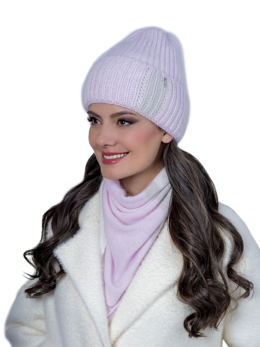 

Шапка, Розовый;светло-розовый\св.серый