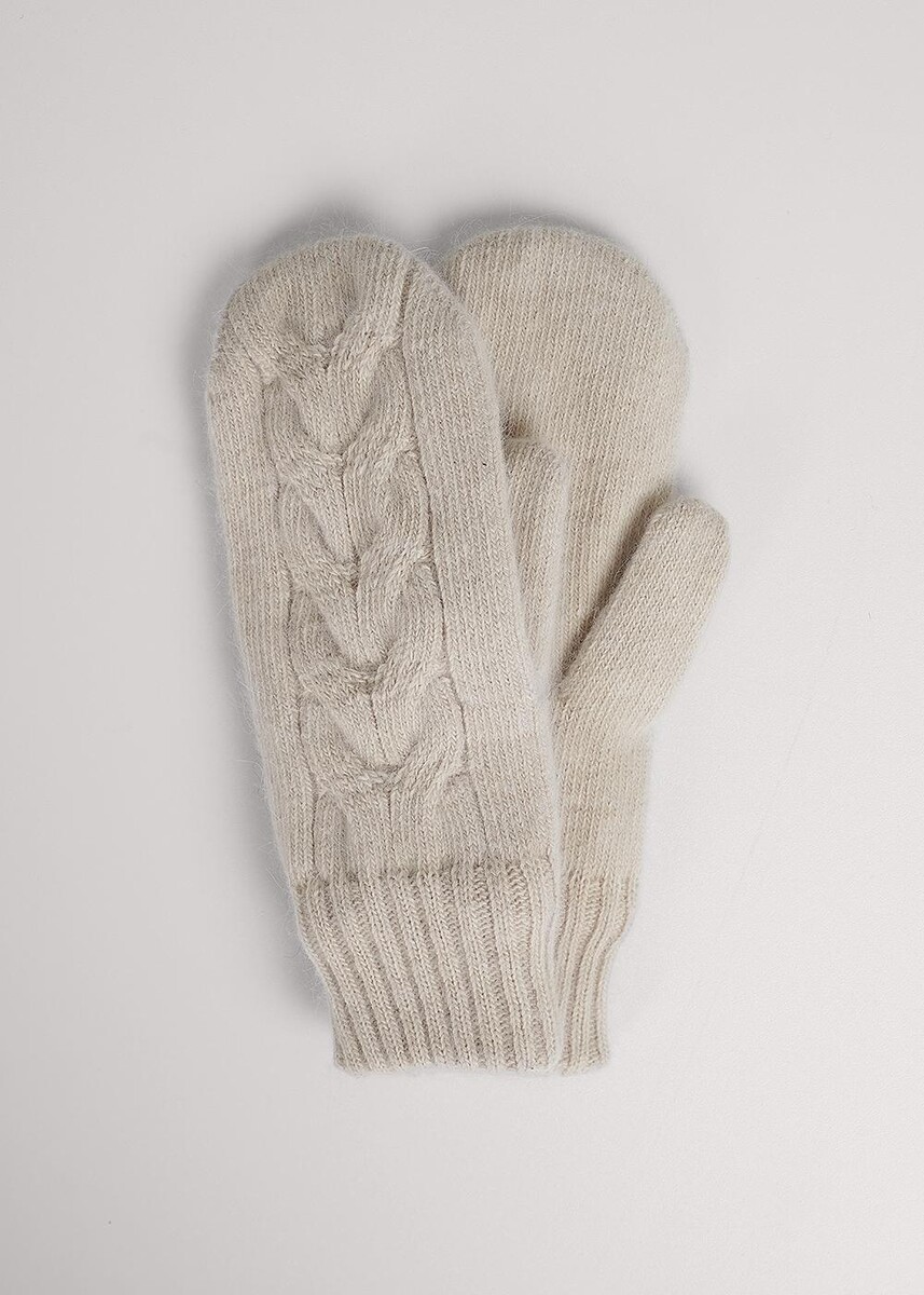 

Перчатки варежки, Бежевый;св.бежевый