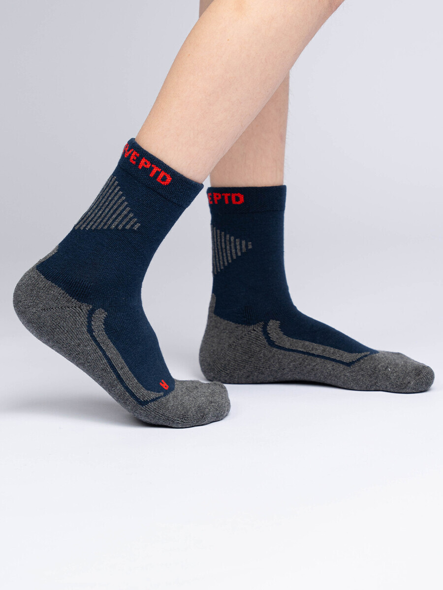 

Термоноски трикотажные, Синий;цветной