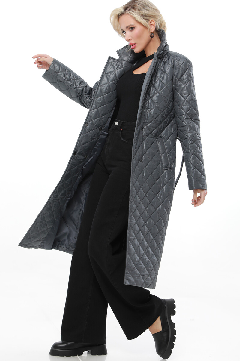 Пальто DSTrend, размер 44, цвет серый 05020521 двубортные - фото 2