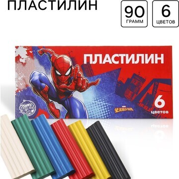 Пластилин 6 цветов 90 г