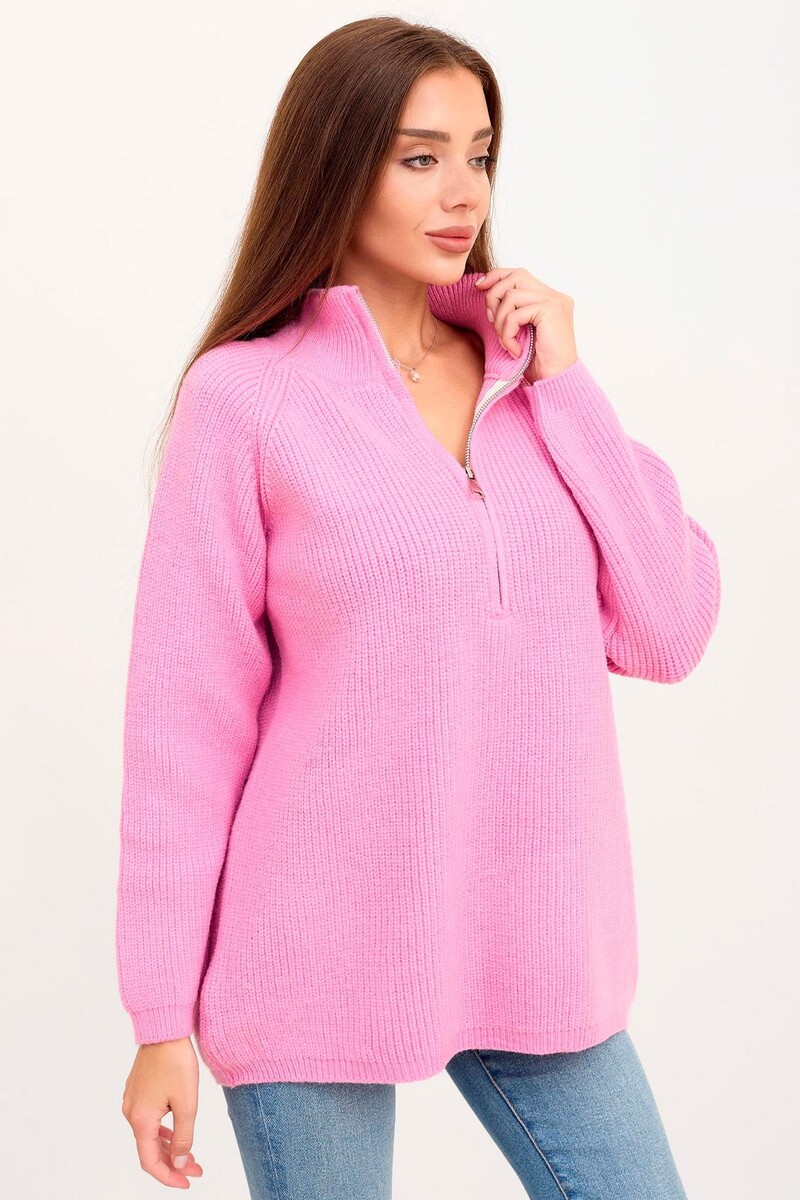 Свитер вязаный Lika Dress, размер 48, цвет розовый