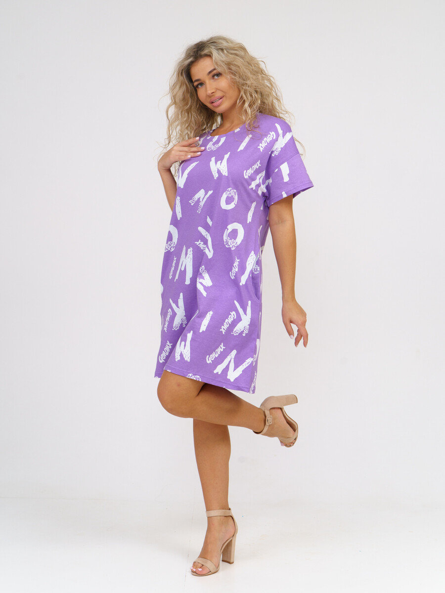 Платье SveTekst, размер 46, цвет фиолетовый 05143896 - фото 3