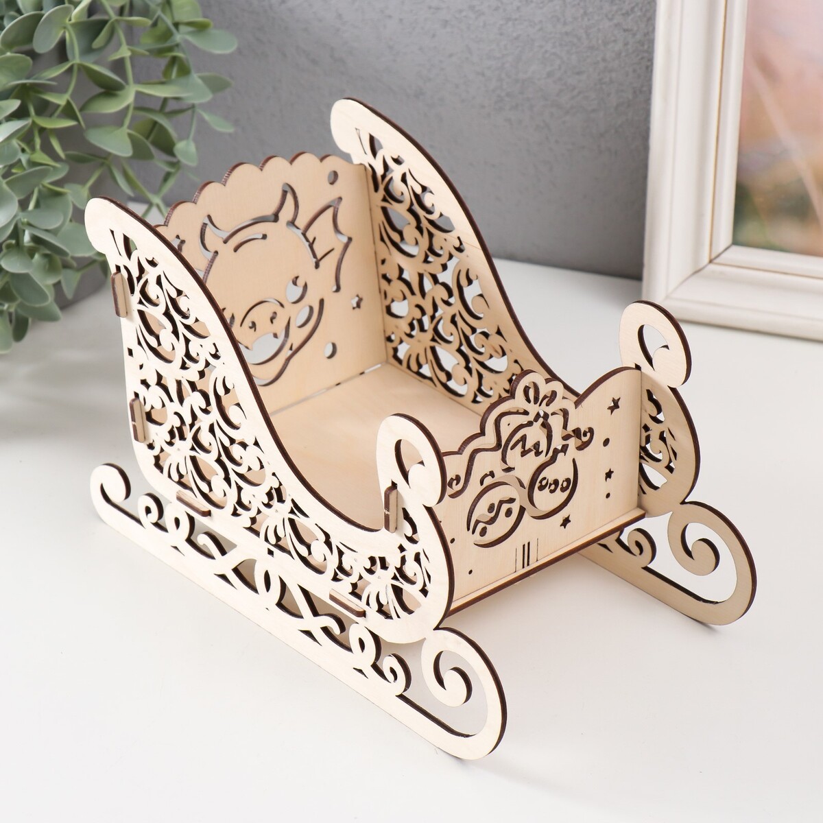 

Шкатулка, Бежевый;белый