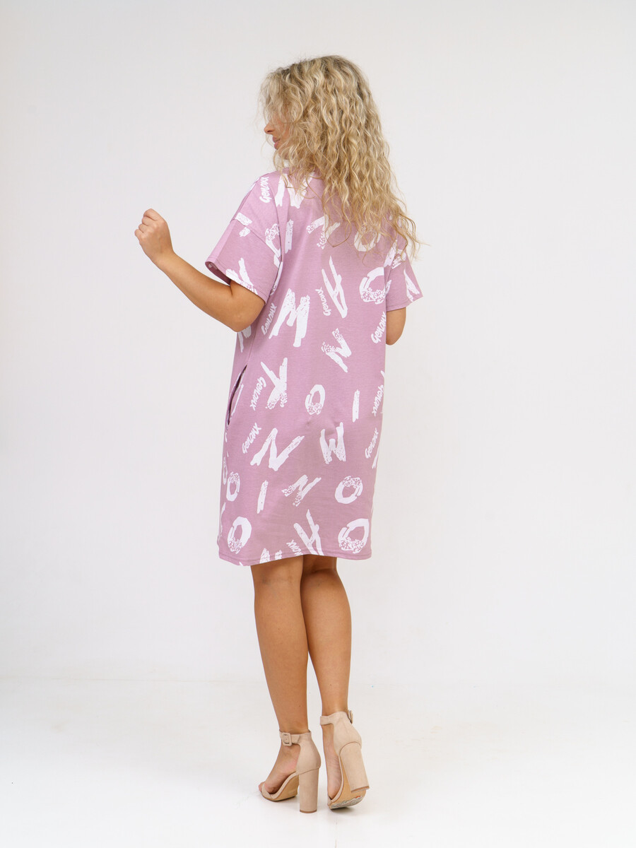Платье SveTekst, размер 46, цвет розовый 05165840 - фото 5