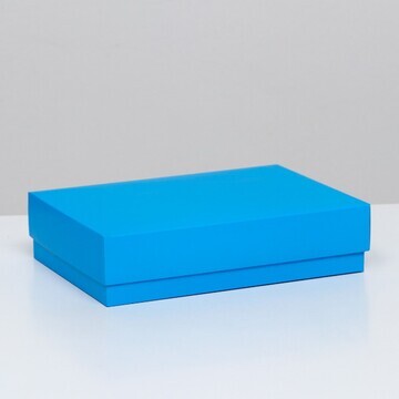 Коробка складная, голубая, 21 х 15 х 5 с