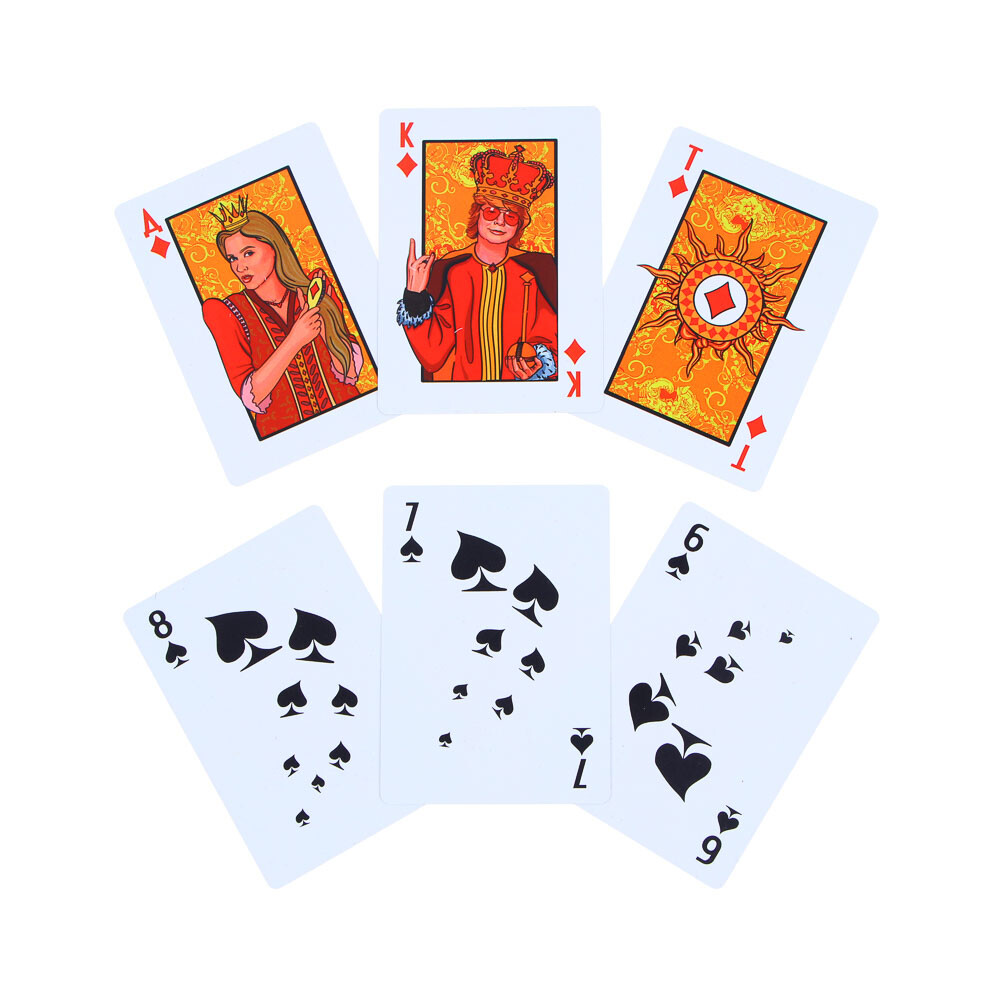 Карты игральные пластиковые 36 штук. Карта рыжих