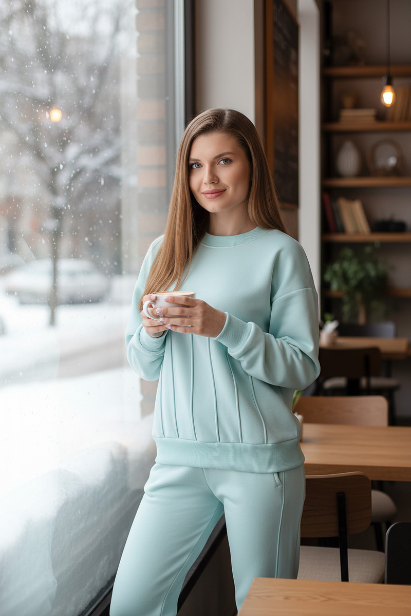 

Костюм, Бирюзовый;мятный