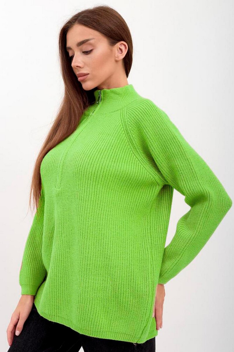 Свитер вязаный Lika Dress, размер 48, цвет зеленый
