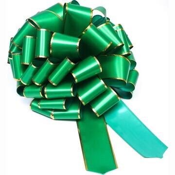 Бант-шар подарочный №7, зеленый