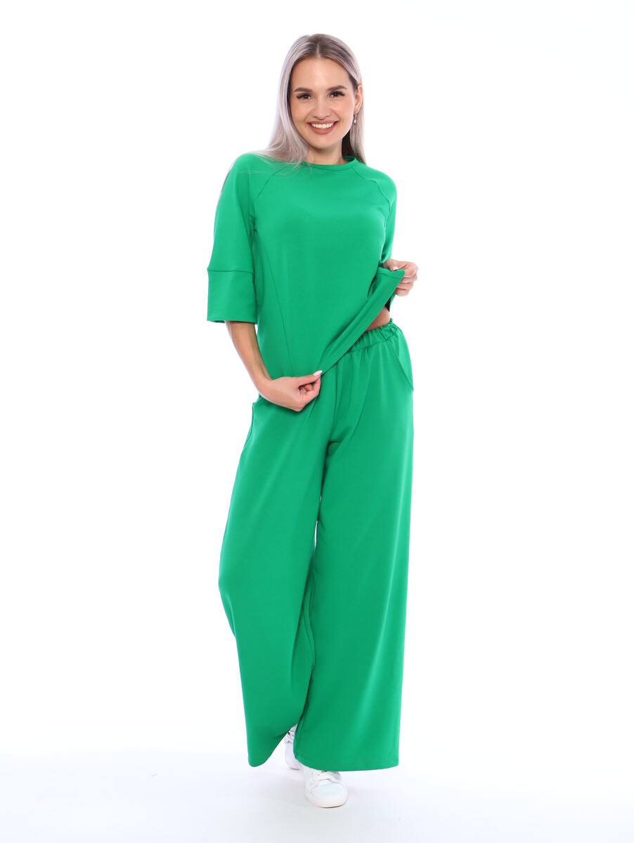 Костюм с брюками "изумруд"31ф TRIKOTEL, размер 44, цвет зеленый 05427491 - фото 1