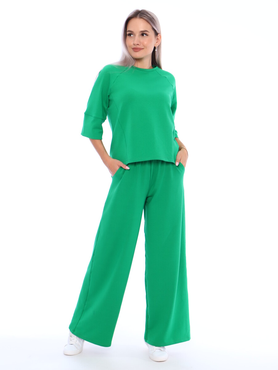Костюм с брюками "изумруд"31ф TRIKOTEL, размер 44, цвет зеленый 05427491 - фото 3