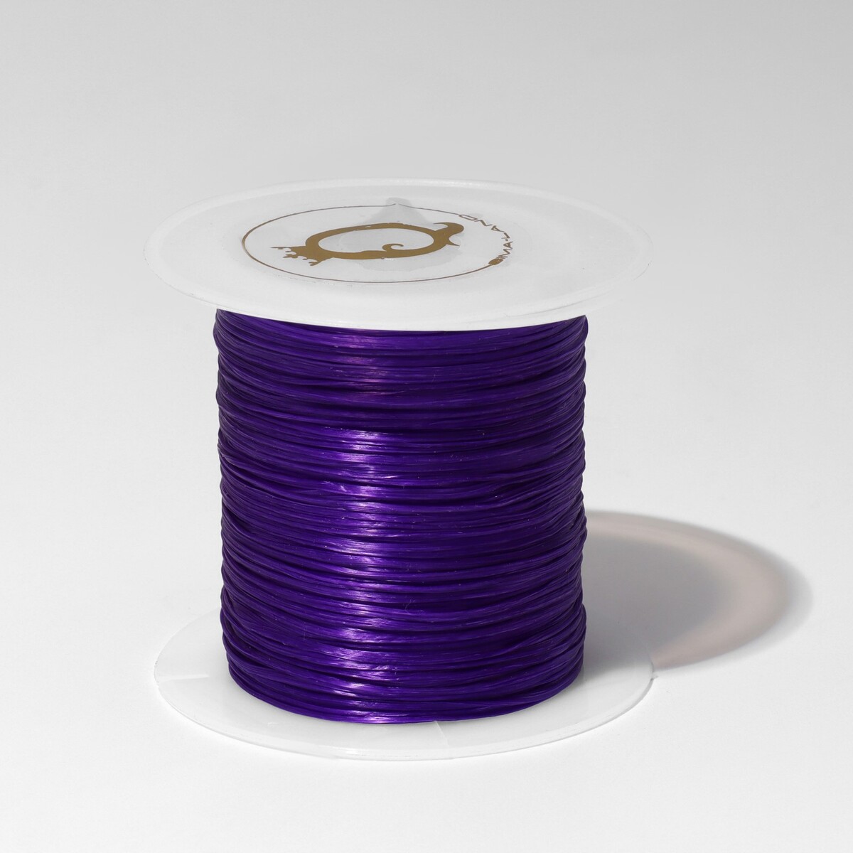 Нить силиконовая (резинка) d=0.5мм, l=10м (прочность 2250 денье), цвет фиолетовый Queen fair