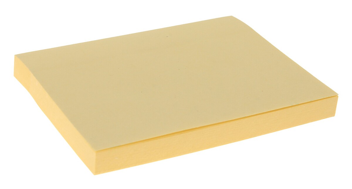 Блок с липким краем, 76 мм х 101 мм, 100 листов, пастель, желтый блок фотобарабана konica minolta bizhub c250 c252 iu 210y 4062303 желтый