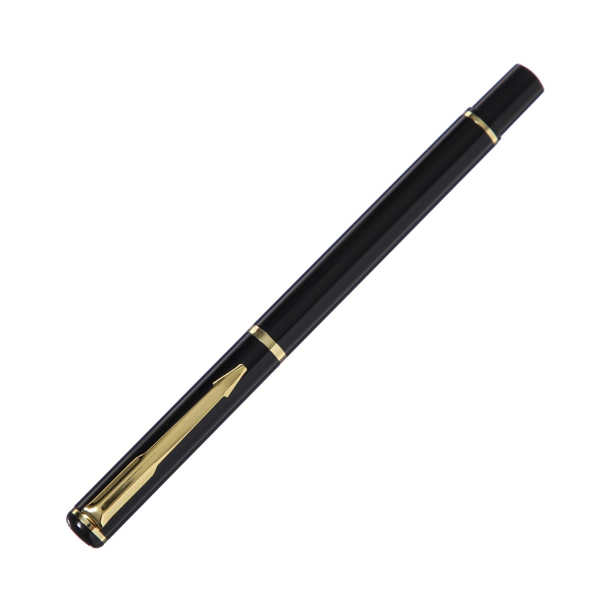 Ручка подарочная перьевая в кожзам футляре пб it, корпус черный/золото .