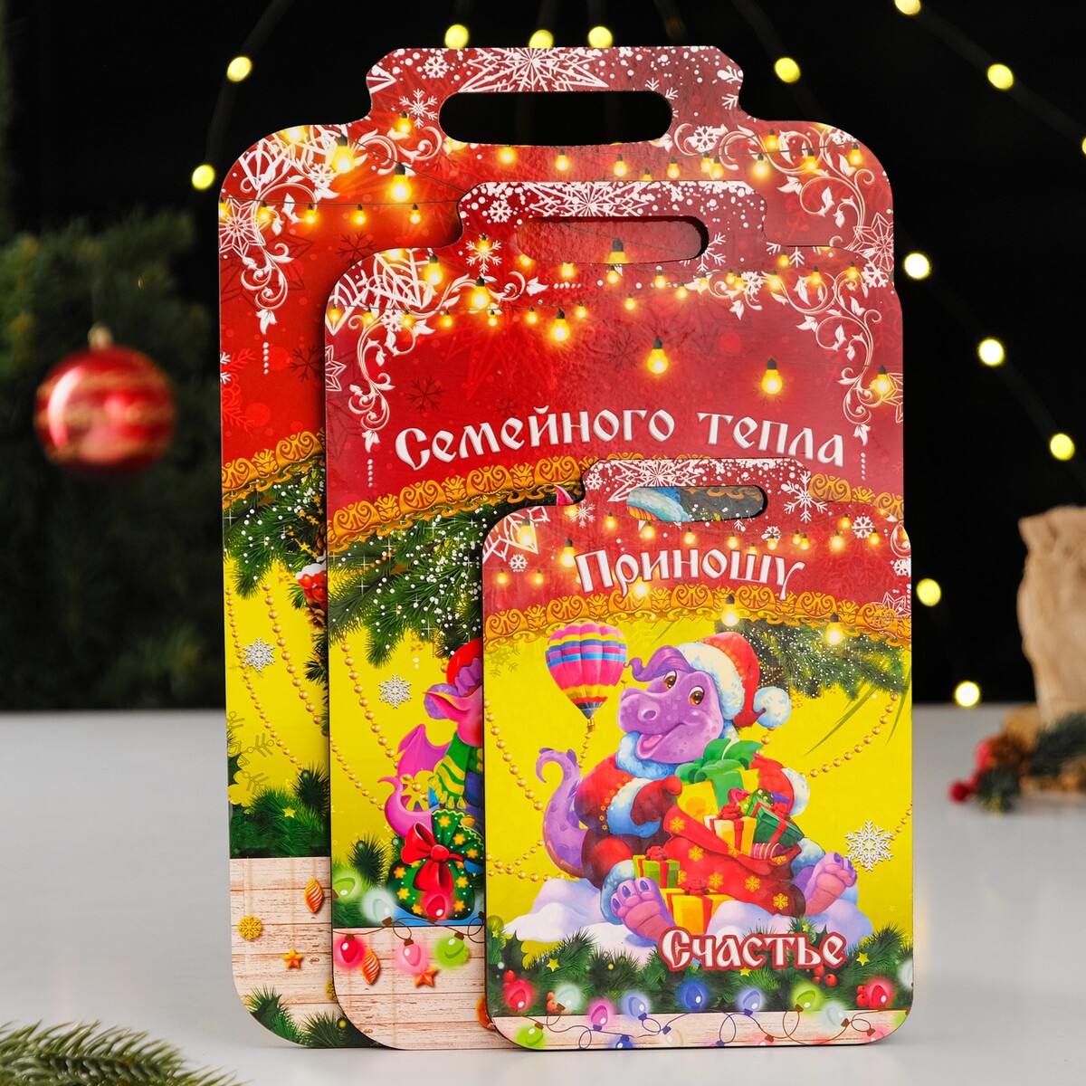 фото Набор досок разделочных сувенирных дарим красиво