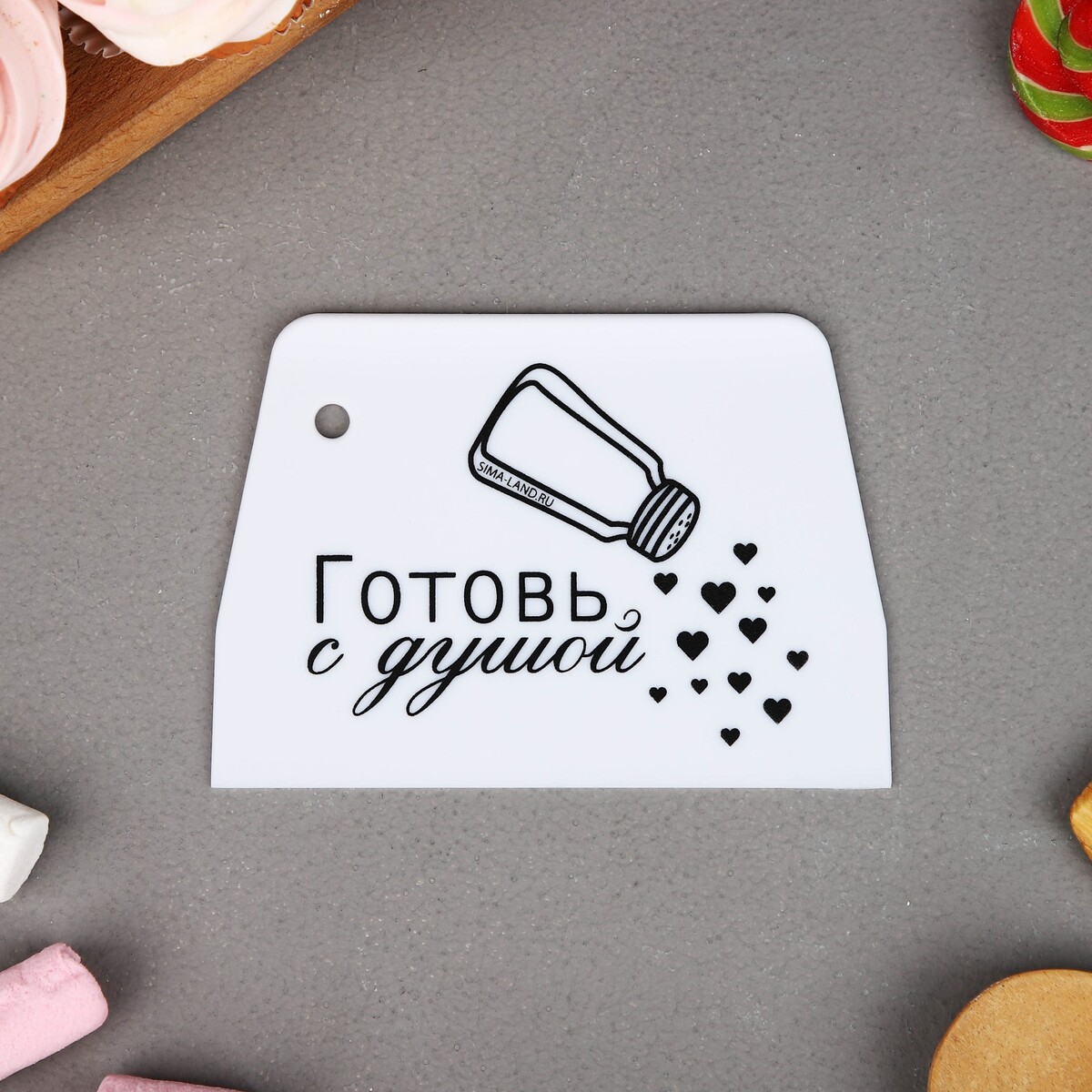 

Кондитерский шпатель пластик, Белый