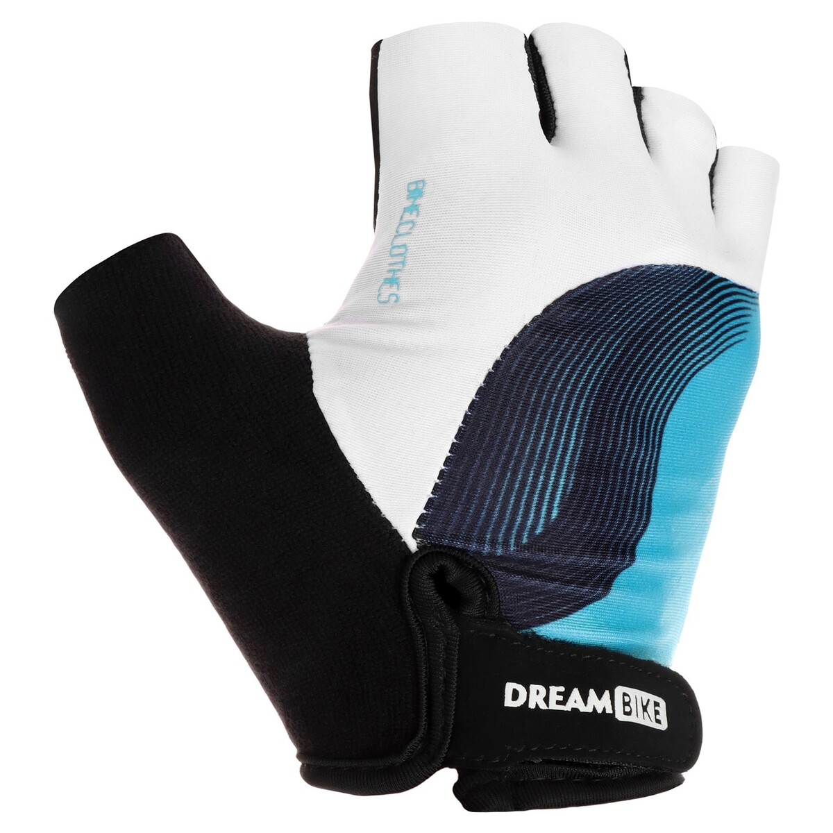 Перчатки велосипедные dream bike, женские, р. l Dream Bike 05567984 Белый, голубой, черный  Фото 3