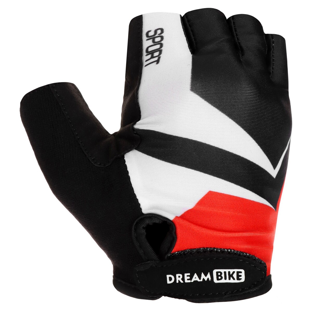 Перчатки велосипедные dream bike, с гелевыми вставками, мужские, р. s Dream Bike 05568213 Красный, белый, черный  Фото 3