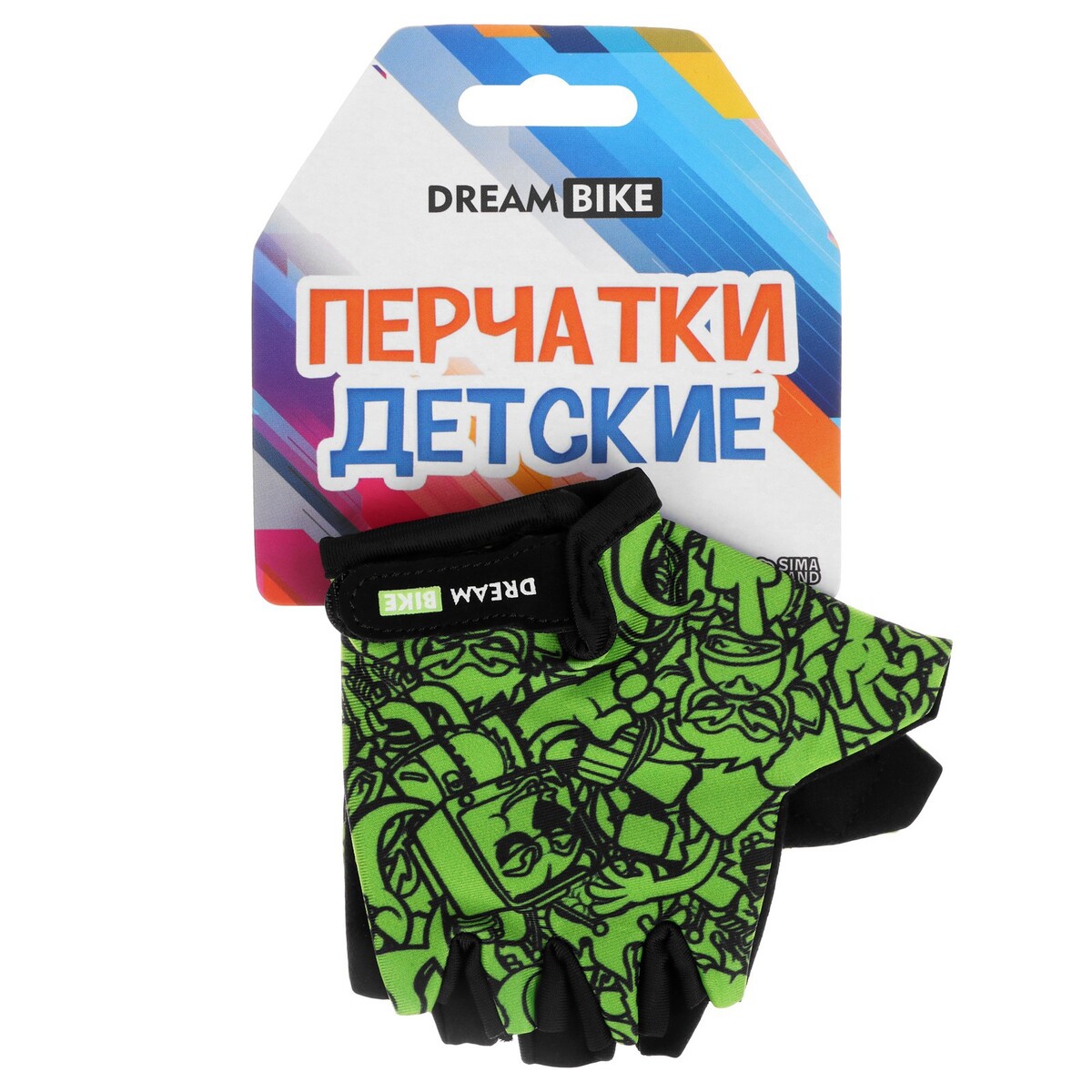Перчатки велосипедные dream bike, детские, р. s, зеленые Dream Bike 05568226 Зеленый  Фото 5