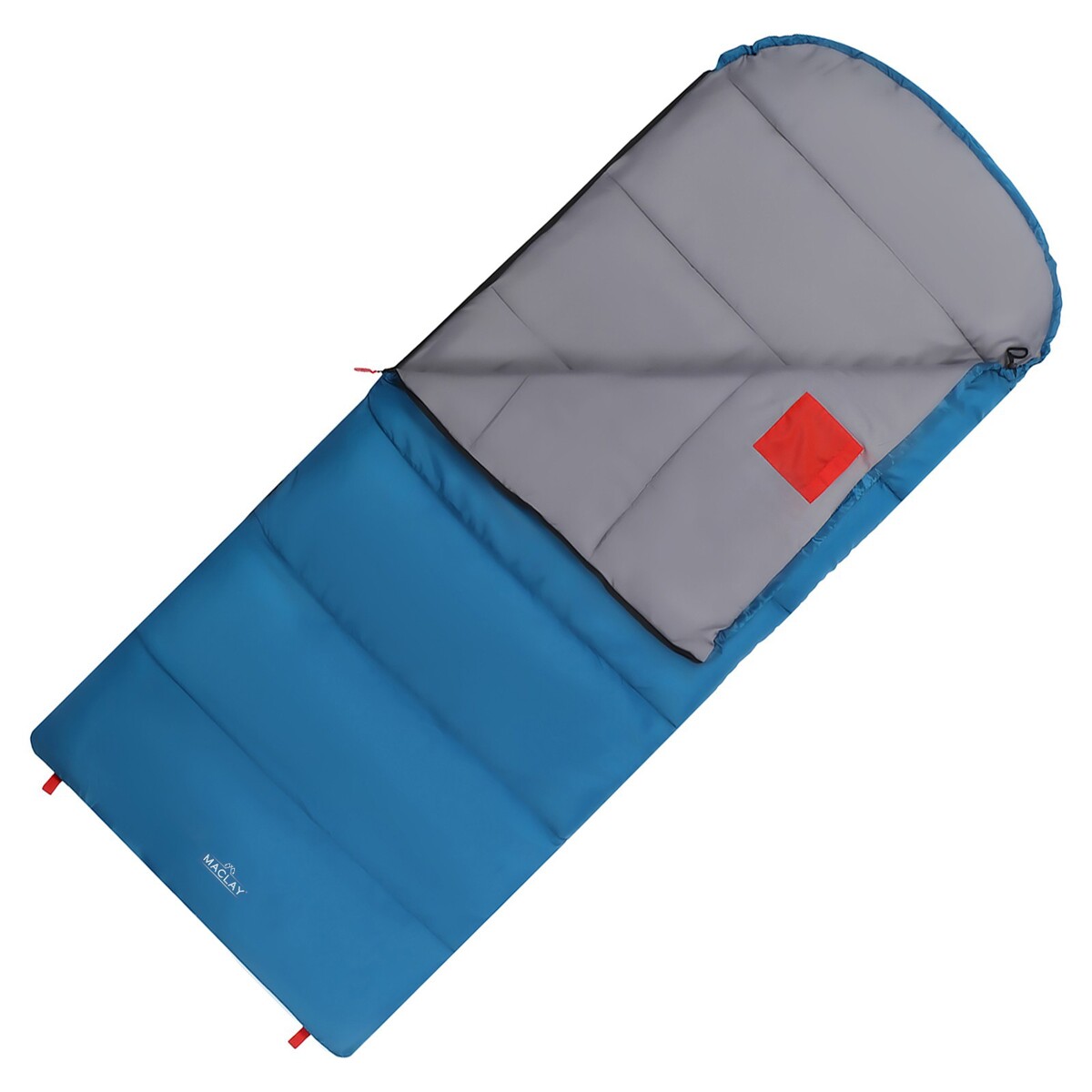 фото Спальник-одеяло maclay camping comfort cool, 3-слойный, правый, 220х90 см, -5/+10°с