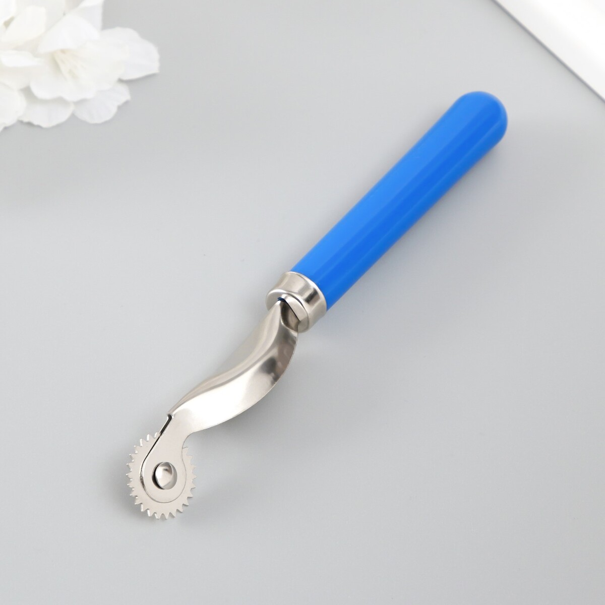 Шовный маркер пластик, металл, голубая ручка 15,5 см 3d ручка bandrate smart голубая brsy789bl
