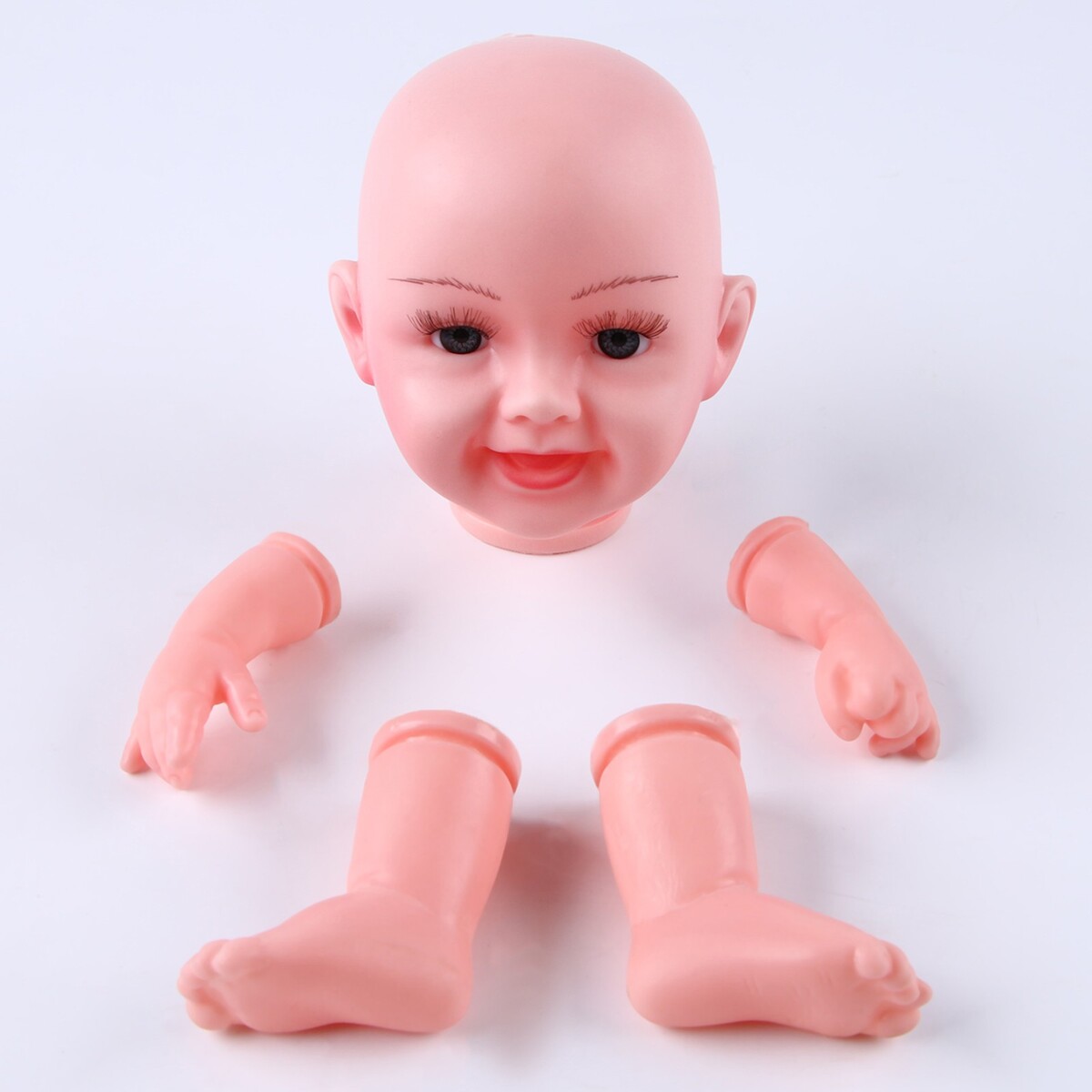 Набор для изготовления куклы: голова, 2 руки, 2 ноги, на куклы 45 см голова жестянка