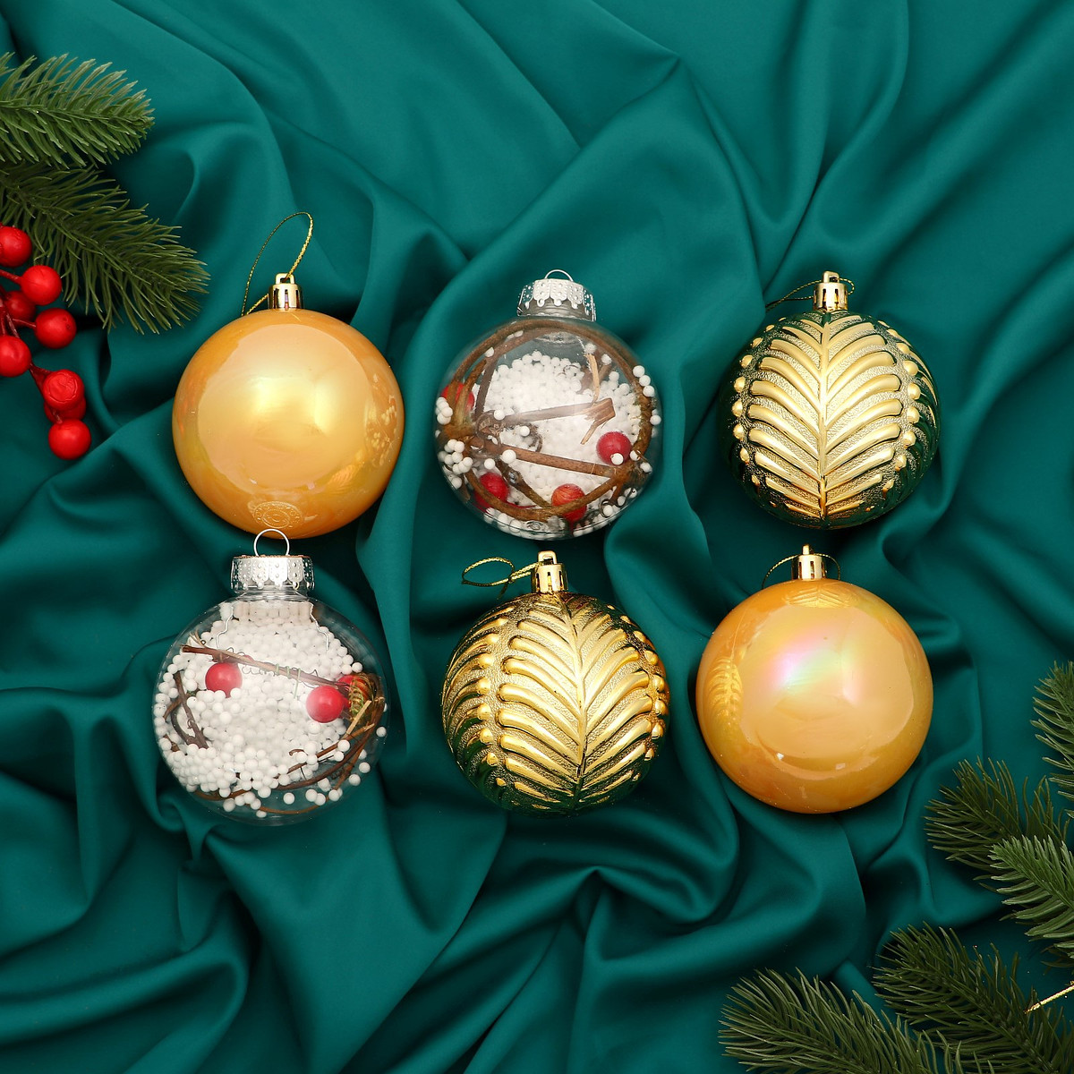 

Ёлочные игрушки, Разноцветный;золотистый;прозрачный