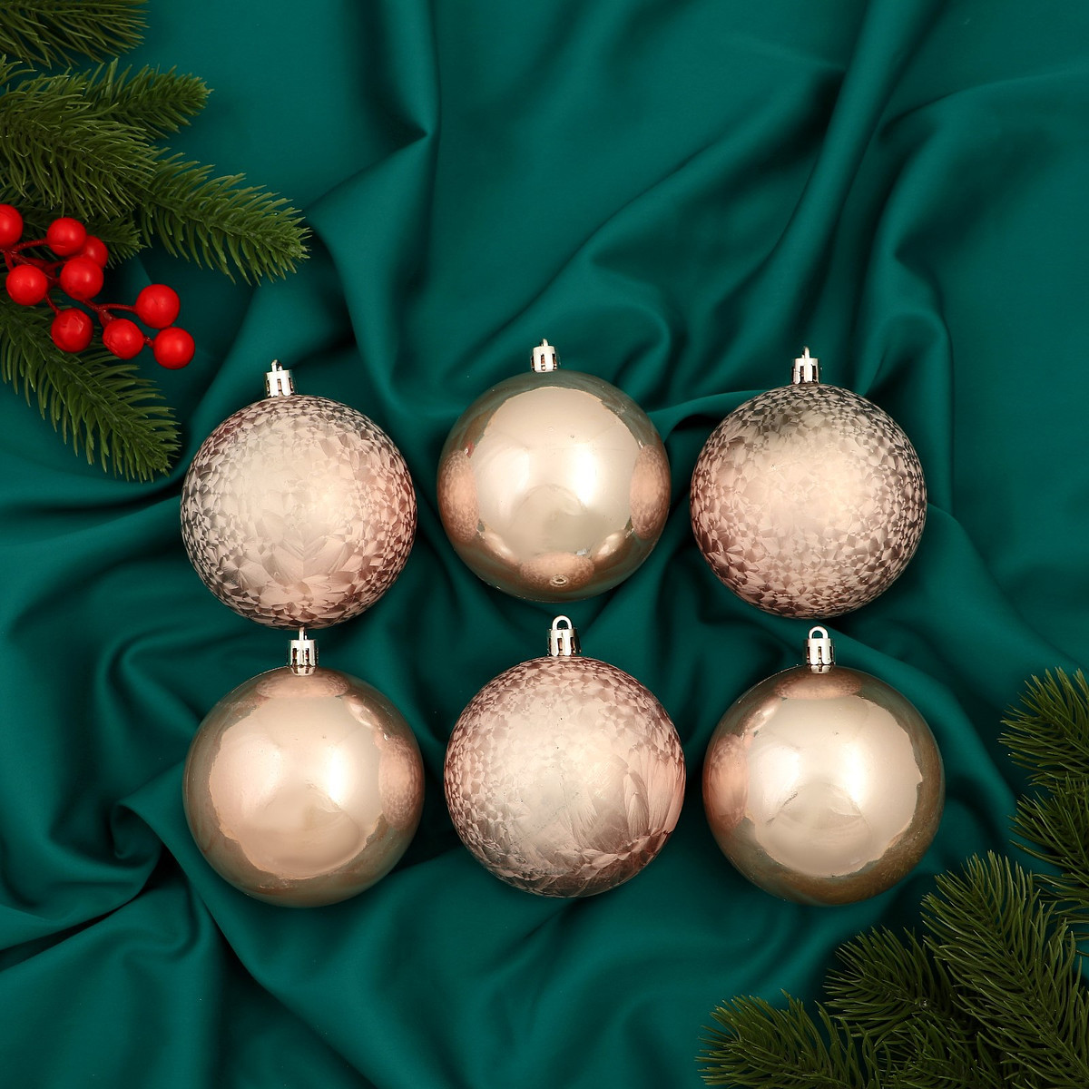 

Ёлочные игрушки, Бежевый