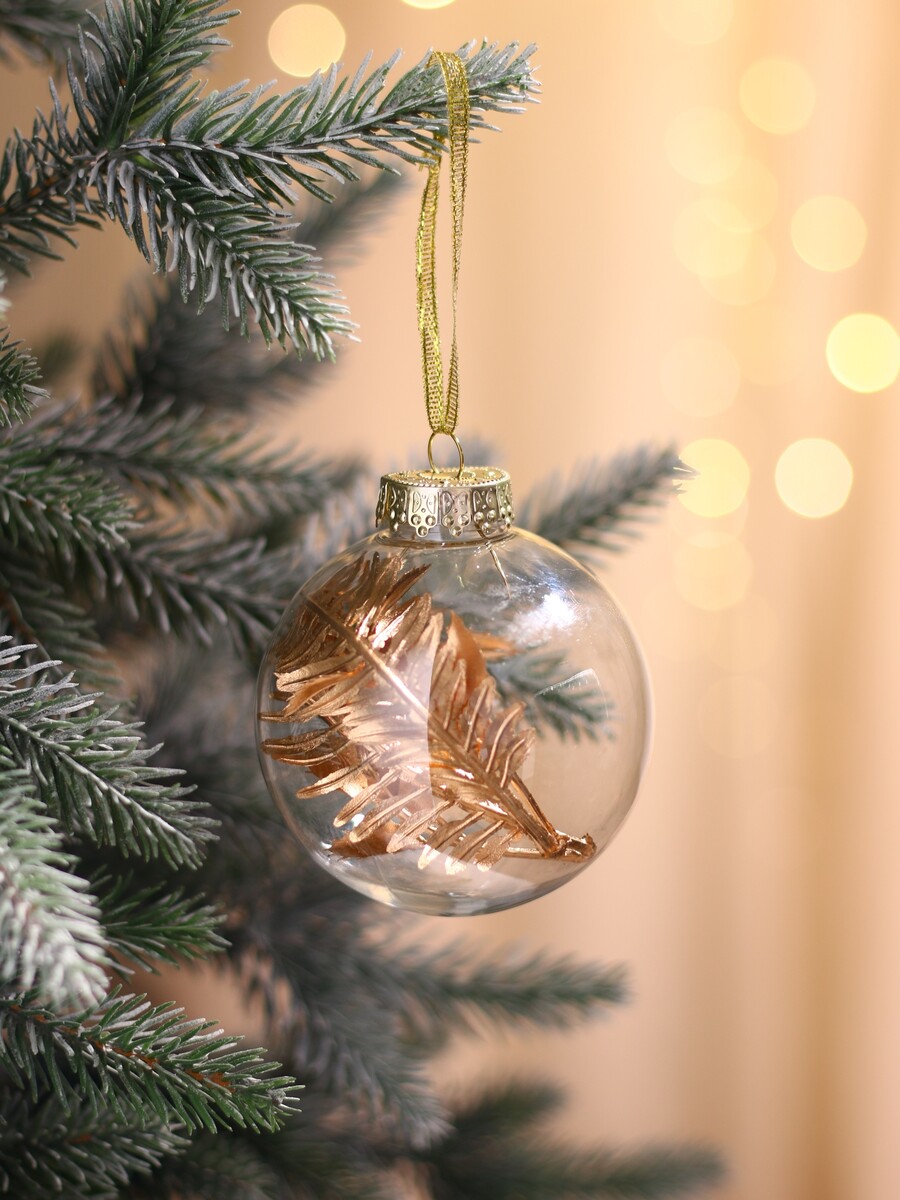 

Ёлочные игрушки, Золотистый;прозрачный