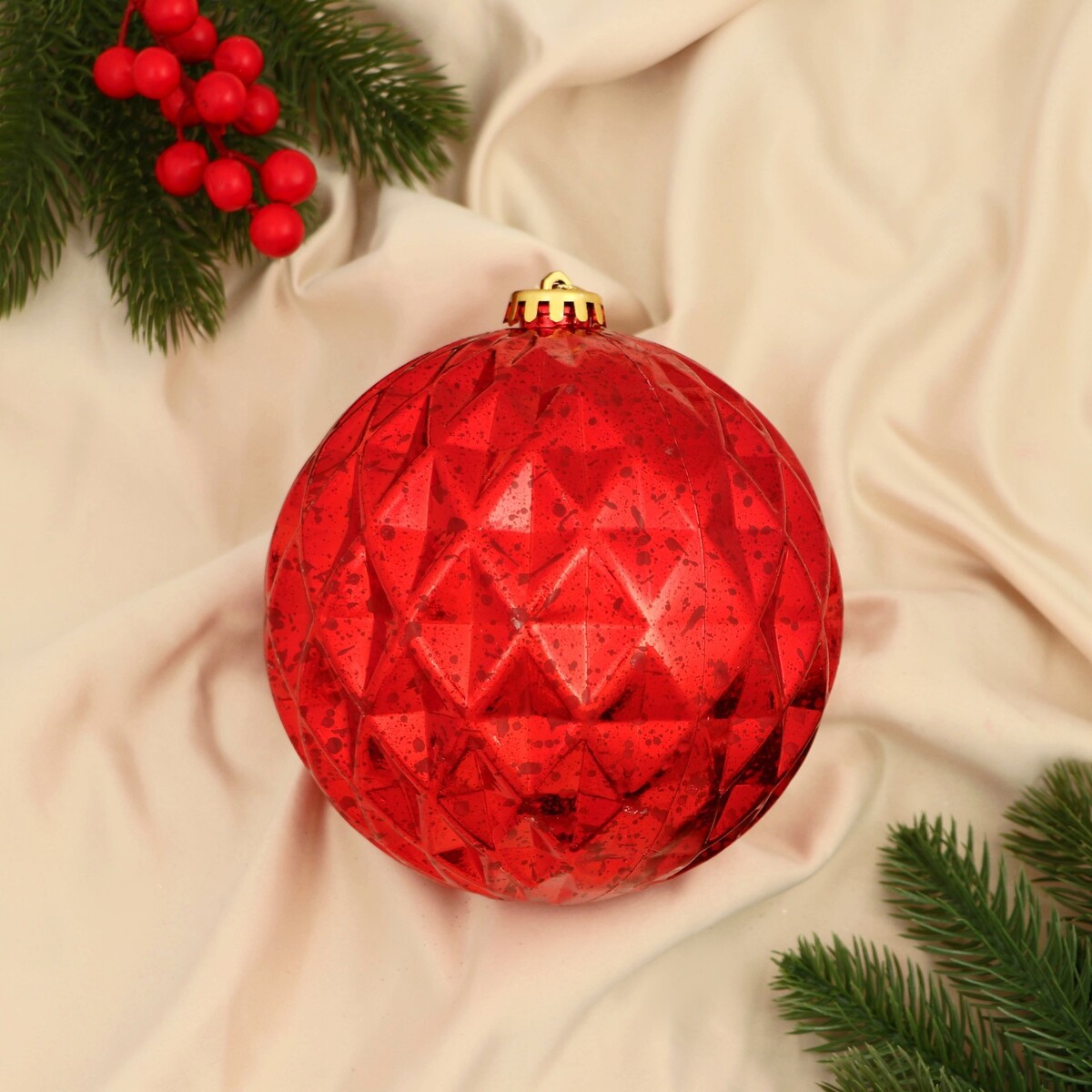 

Ёлочный шар гигант, Красный