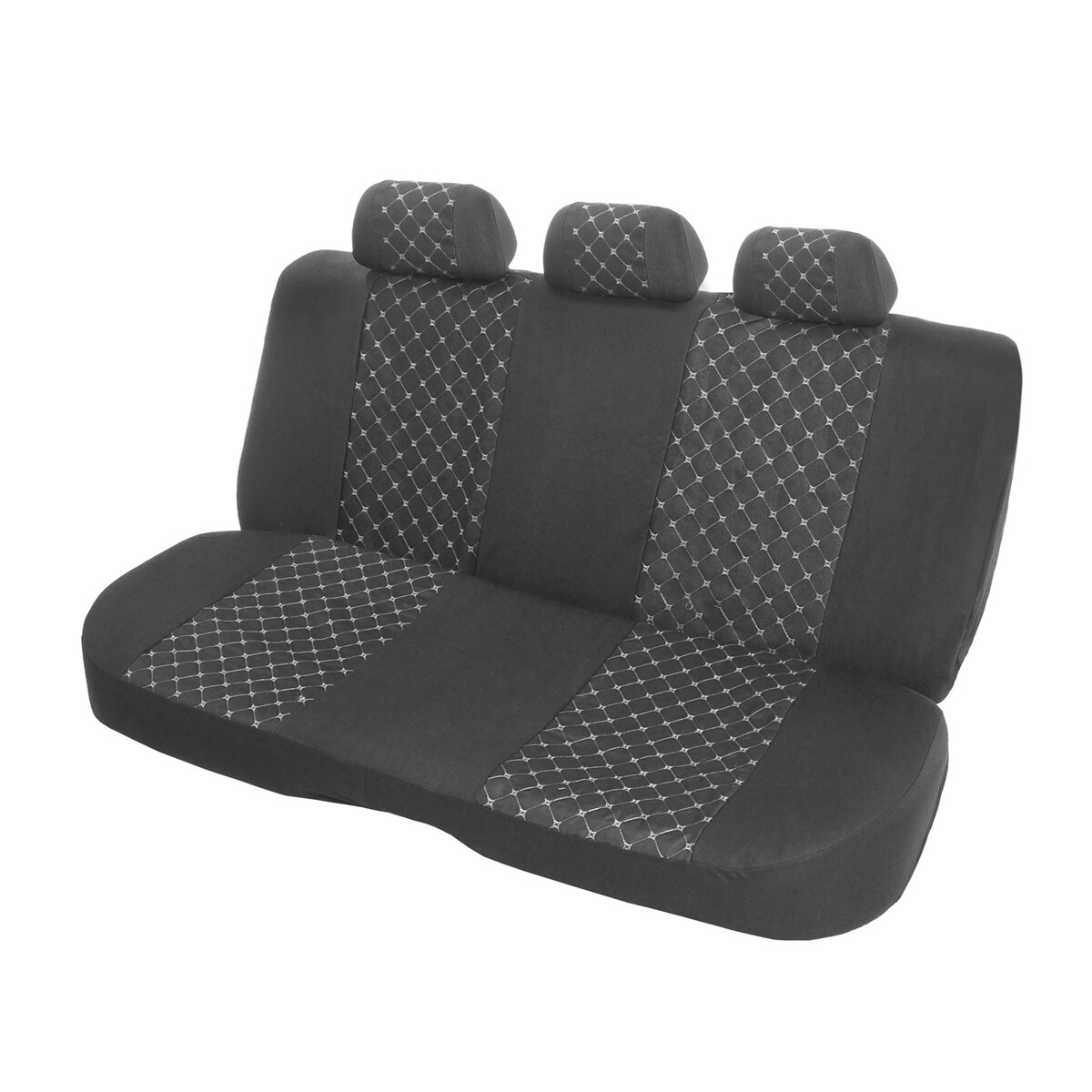 фото Чехлы на сиденья в автомобиль torso premium, 11 предметов, белая строчка