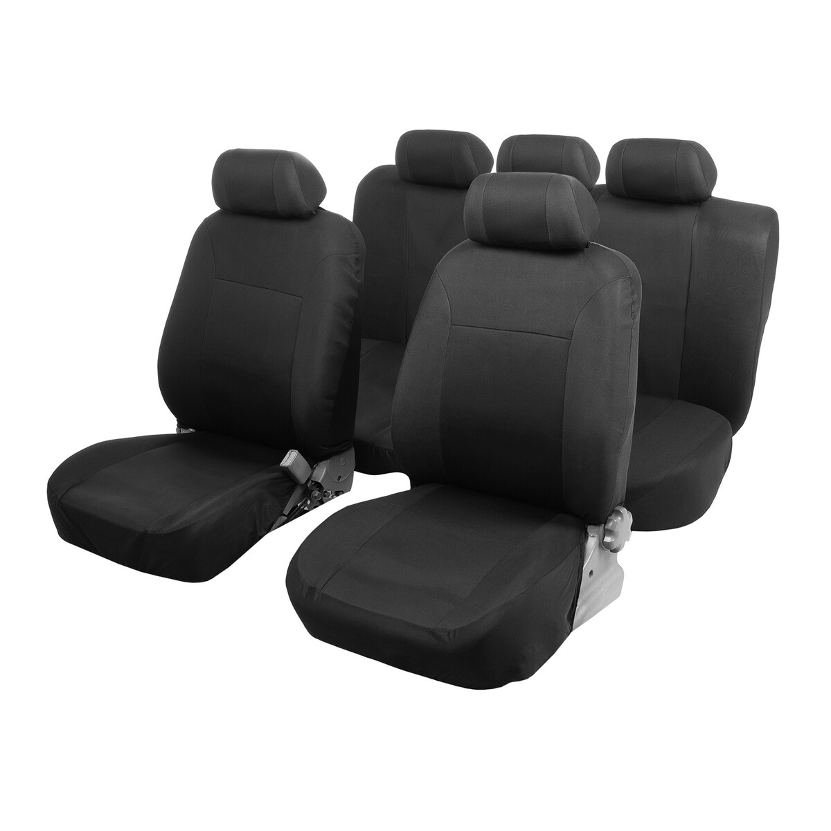 Чехлы на сиденья в автомобиль torso premium, 11 предметов, черный