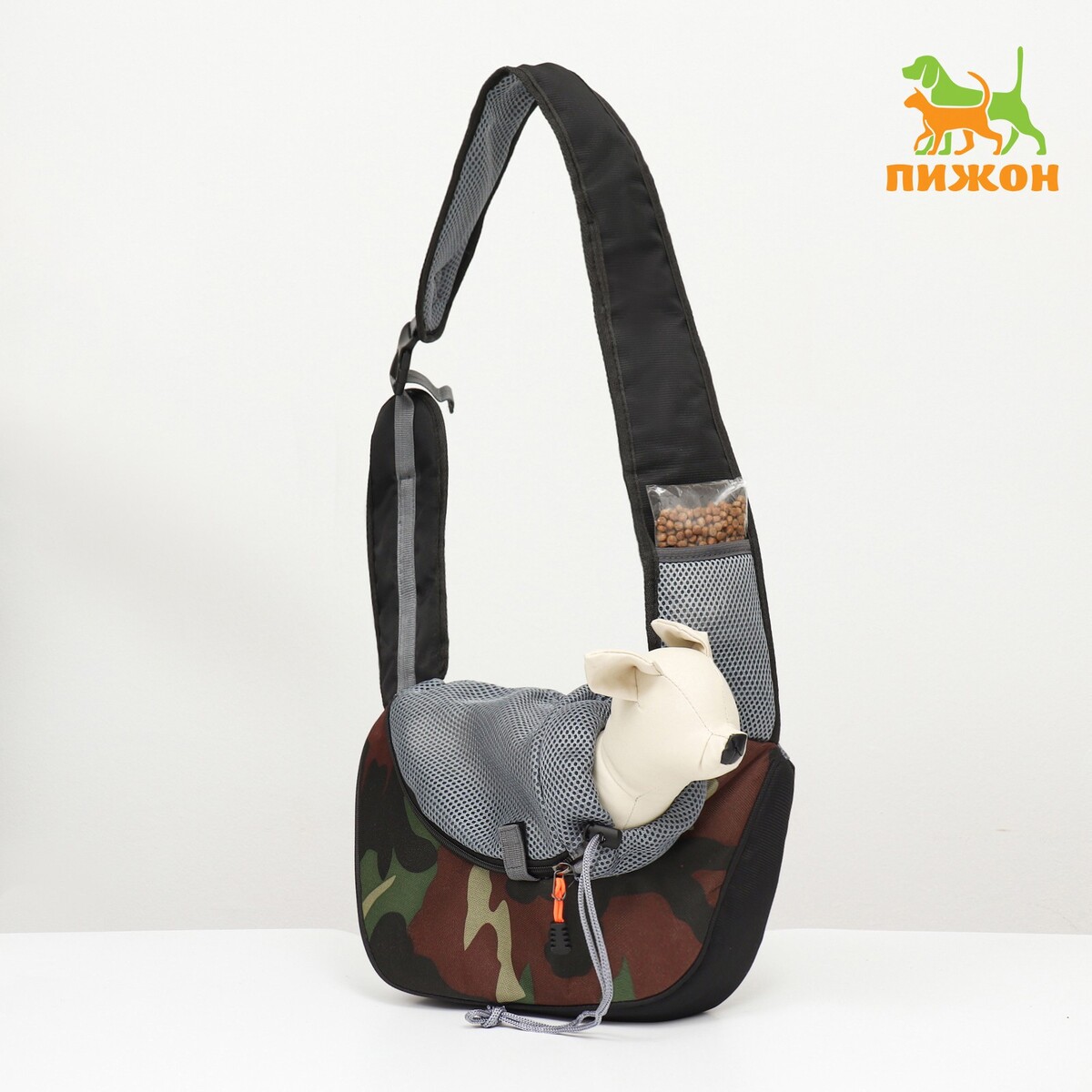 Слинг - переноска для животных, 45 х 11 х 24 см, камуфляж сумка слинг искусственная кожа коричневый