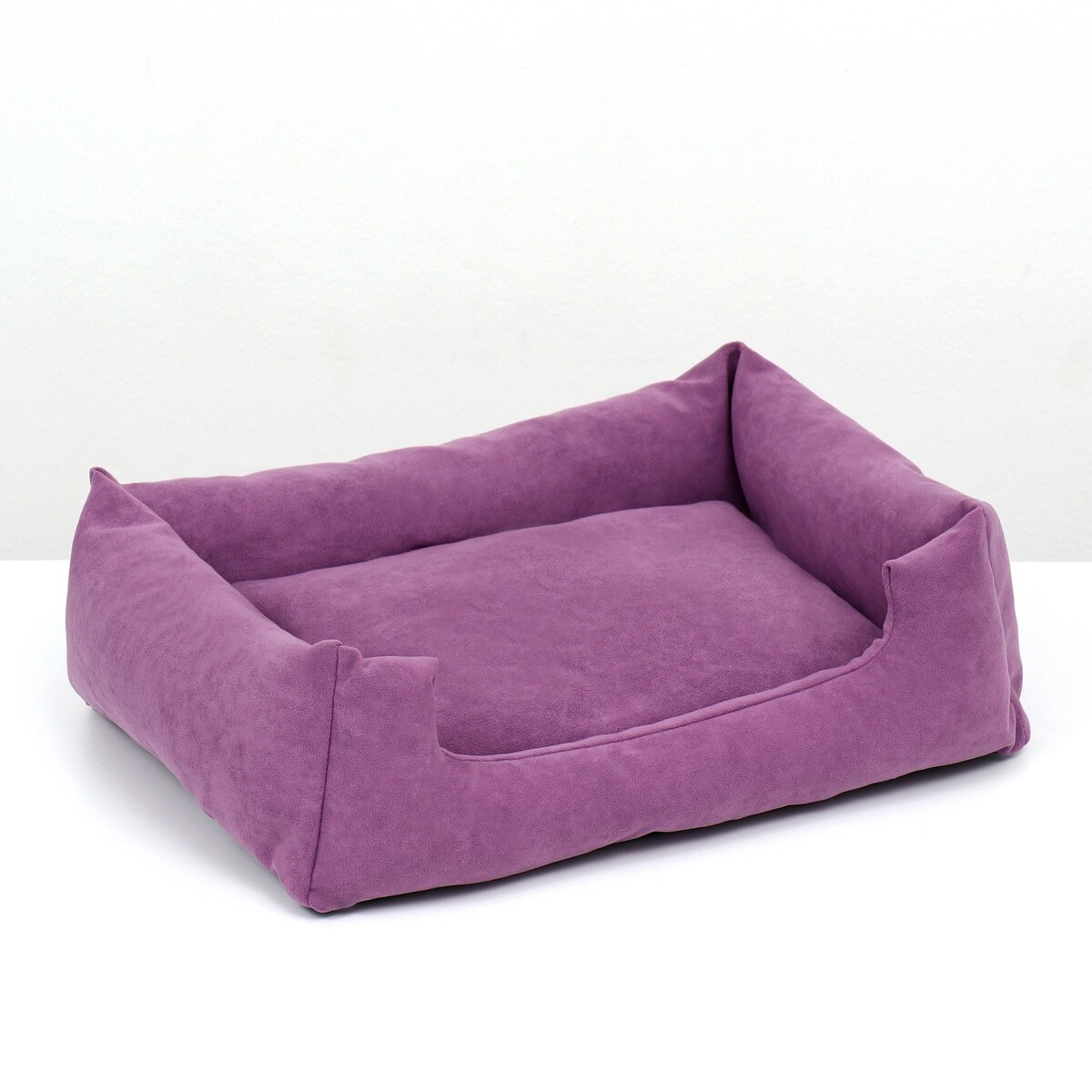 Лежанка-диван, 45 х 35 х 11 см, фиолетовая диван мягкий 52 х 42 х 10 см кашемир черно красный