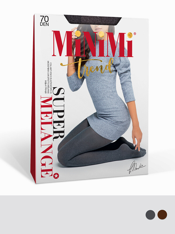 

Колготки Mini MELANGE 70, Серый;melange