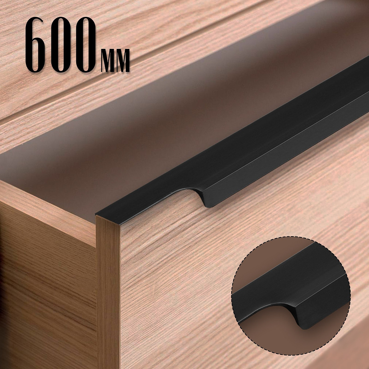 

Ручка торцевая cappio rp100bl, l=600 мм, цвет черный