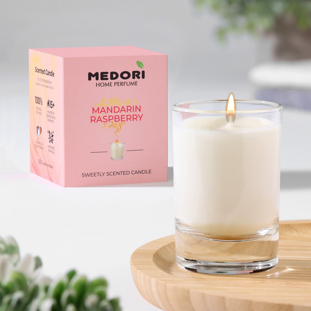 

Свеча ароматическая в стакане medori, Белый
