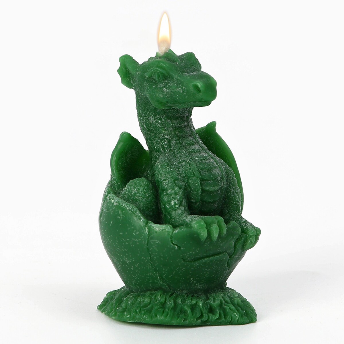 Свеча интерьерная фигурная свеча насыпная 300 г зеленая