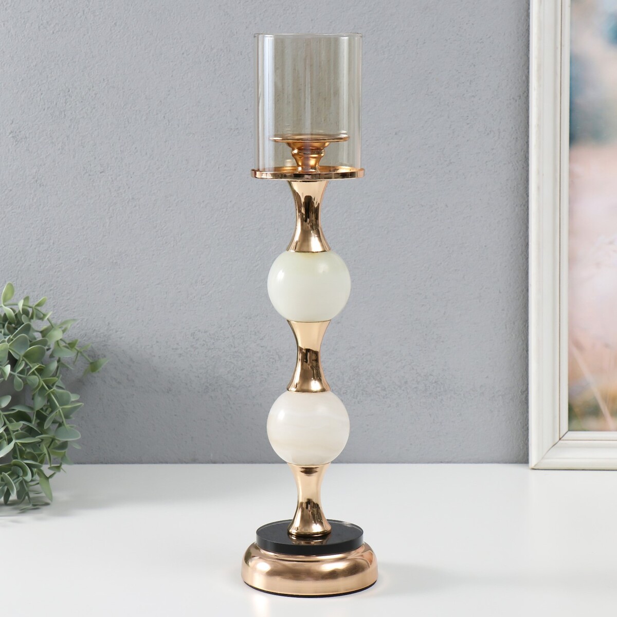 Подсвечник металл на 1 свечу подсвечник стекло на 1 свечу стакан на ножке прозрачный и золото 15 8х10 5х10 5 см