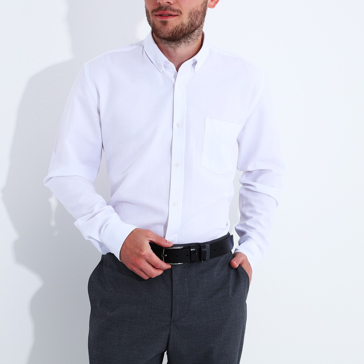 фото Ремень мужской, ширина 4 см, винт, пряжка металл, цвет черный no brand