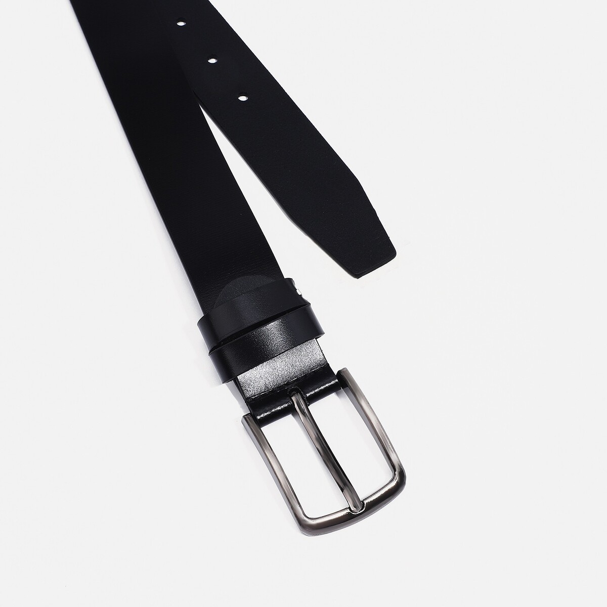 фото Ремень мужской, ширина 4 см, винт, пряжка металл, цвет черный no brand