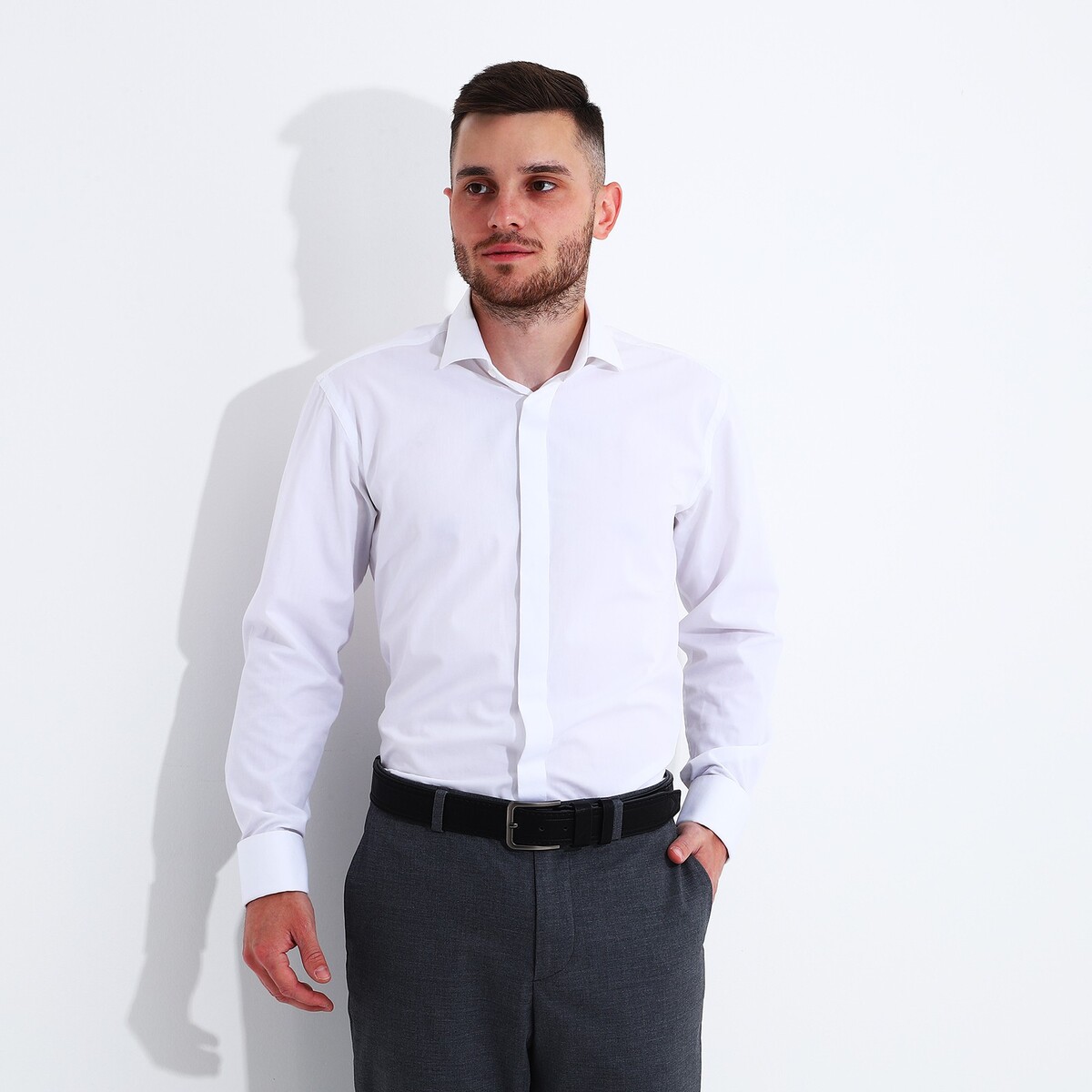 фото Ремень мужской, ширина 4 см, винт, пряжка металл, цвет черный no brand