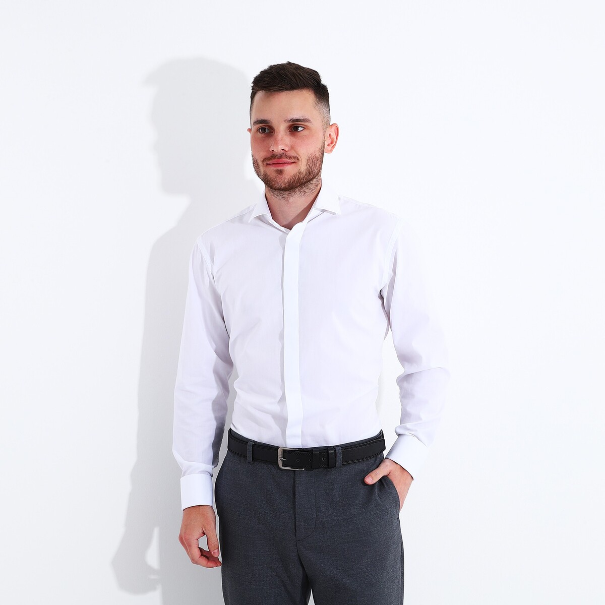 фото Ремень мужской, ширина 3,5 см, винт, пряжка металл, цвет черный no brand