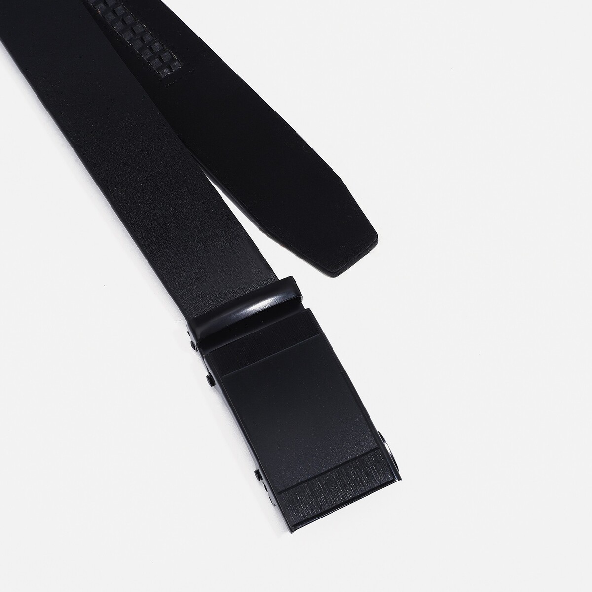 фото Ремень мужской, ширина 4 см, автомат, пряжка металл, цвет черный no brand
