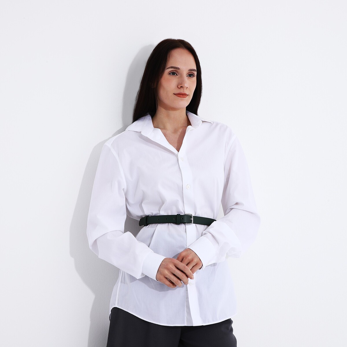 фото Ремень женский, ширина 2,5 см, винт, пряжка металл, цвет зеленый no brand