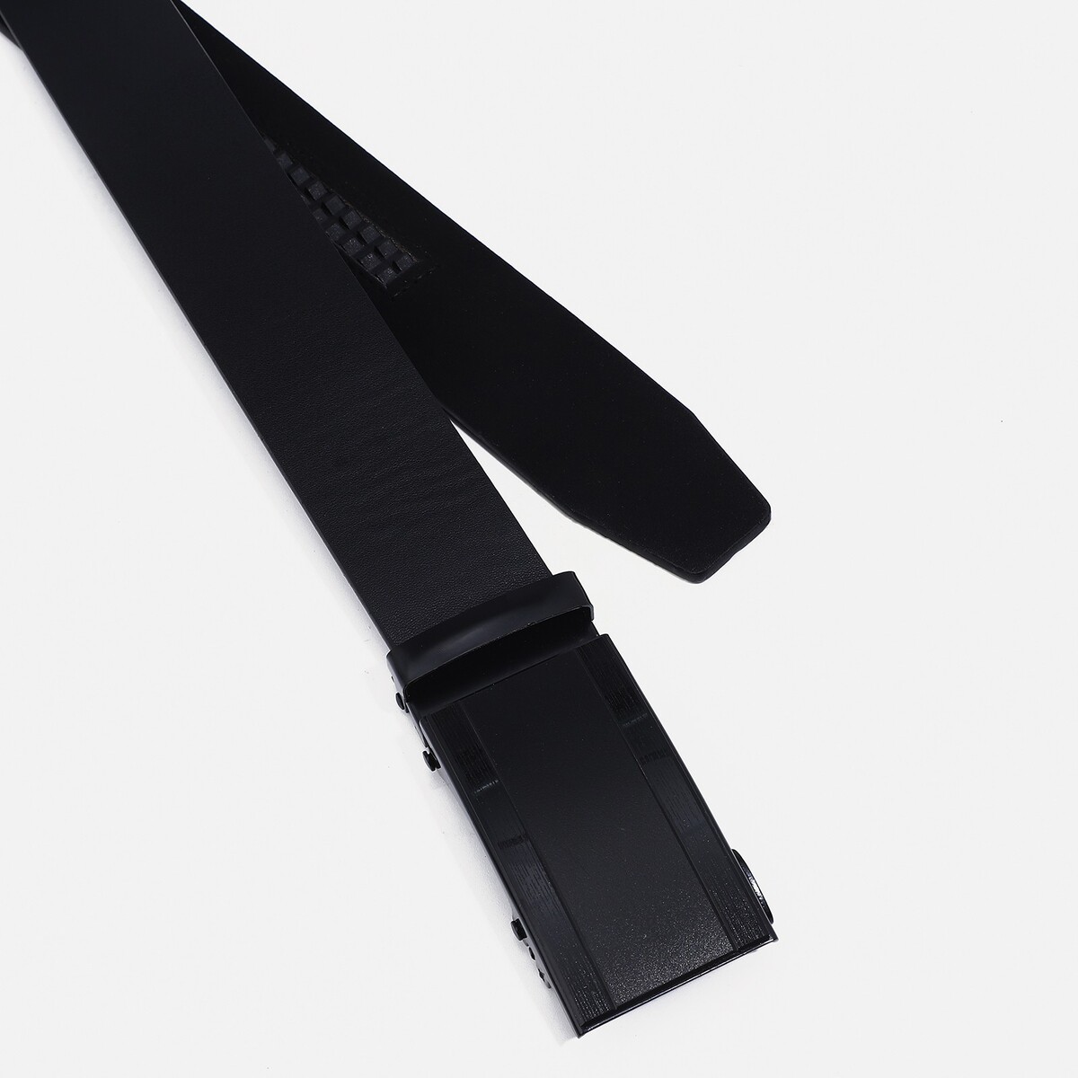 фото Ремень мужской, ширина 4 см, автомат, пряжка металл, цвет черный no brand